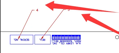 Component version letters and manufacturing serial numbers with non-adhesive labels techniques