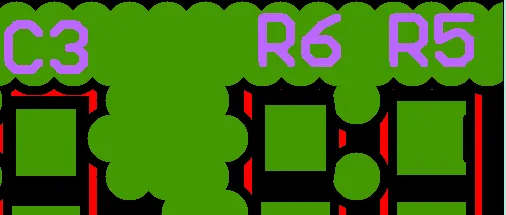 Silkscreen characters overlapping pads