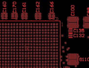 Silkscreen legends placed directly on component pads
