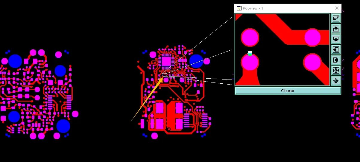 increasing the pad diameter to 0.3 mm and applying an inner solder mask opening of 0.26 mm
