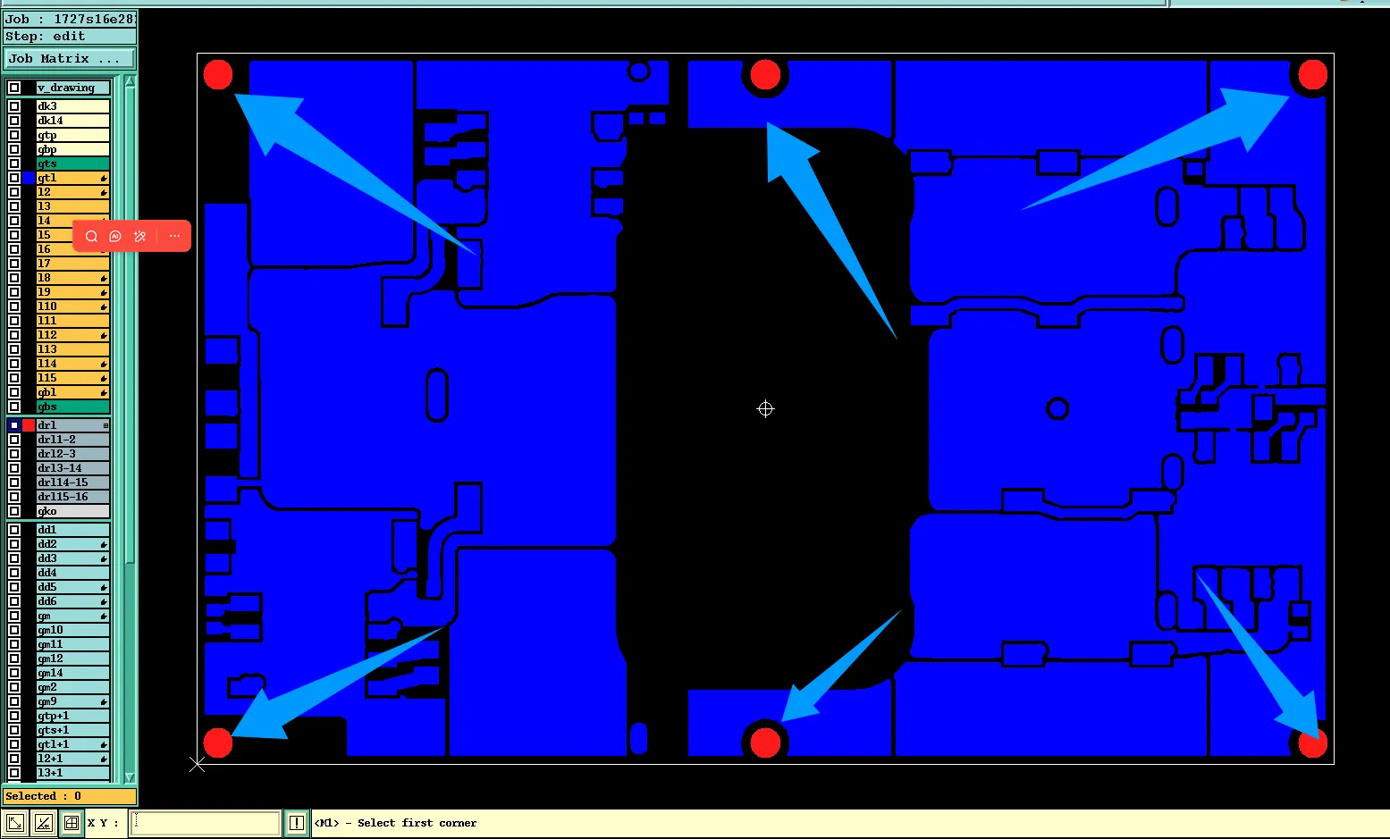 bottom-side solder mask windows of blind vias and controlled-depth holes needed removal