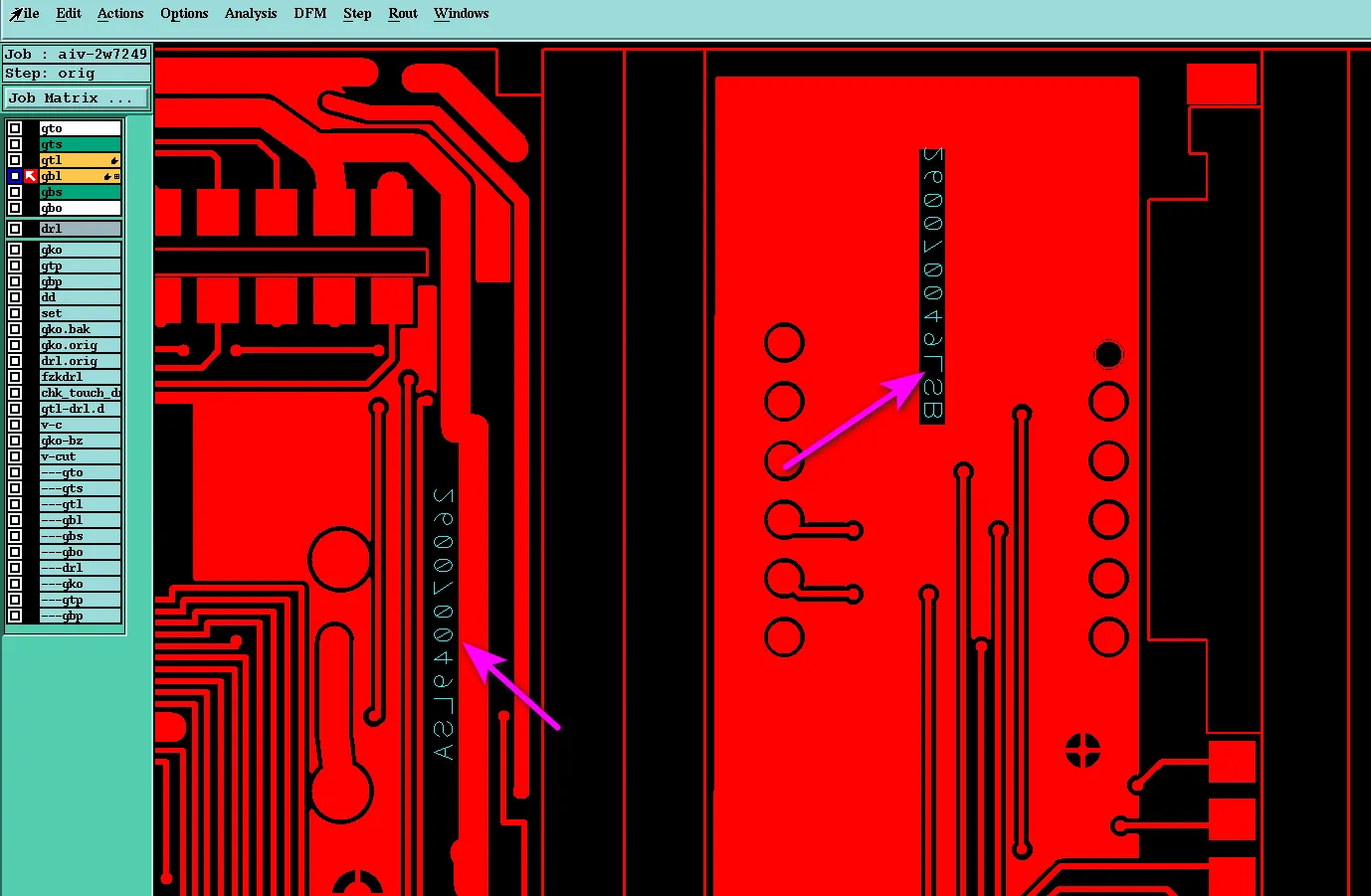 etch text designed at only 1mil width