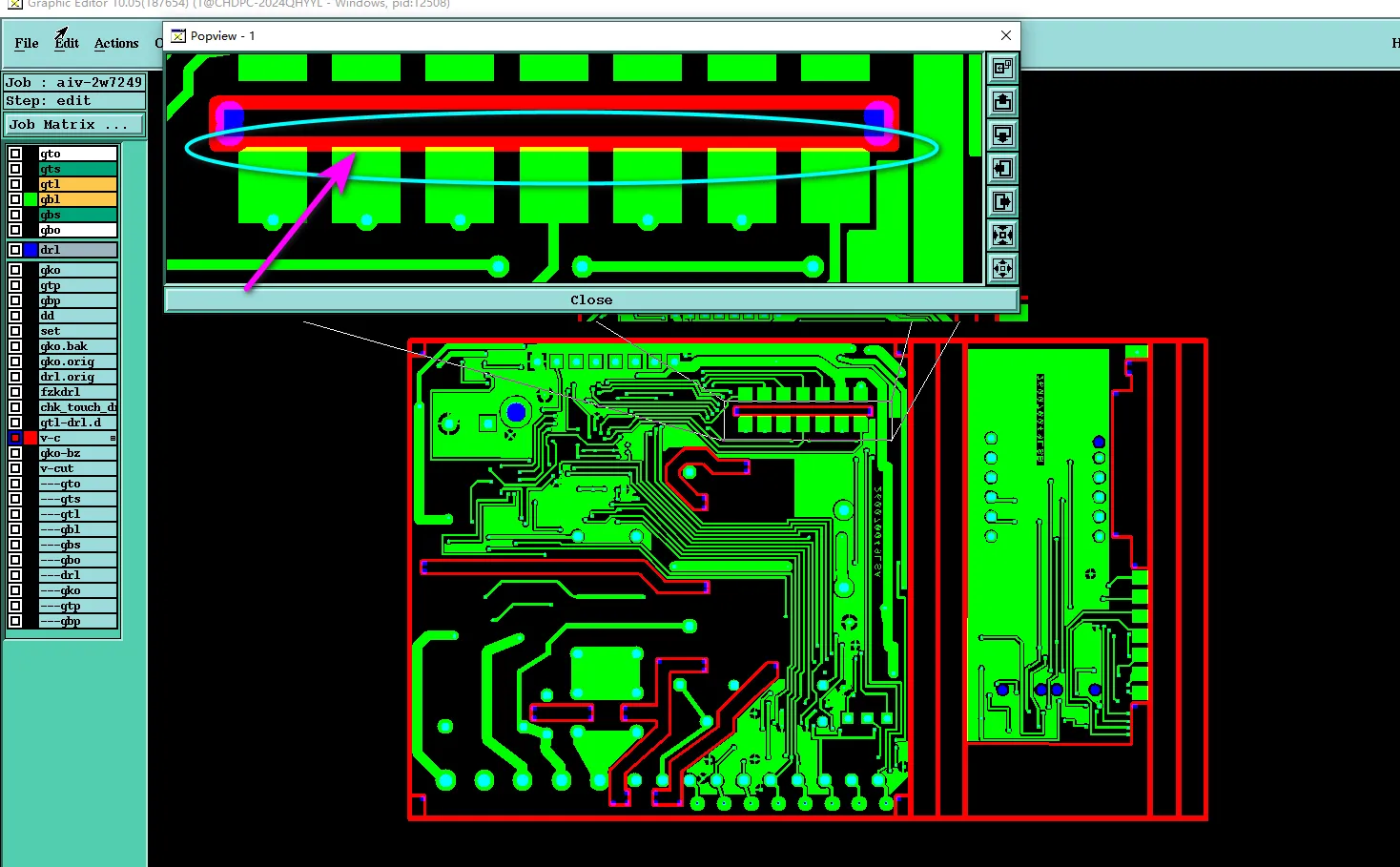 copper traces and pads were positioned too close to the board outline