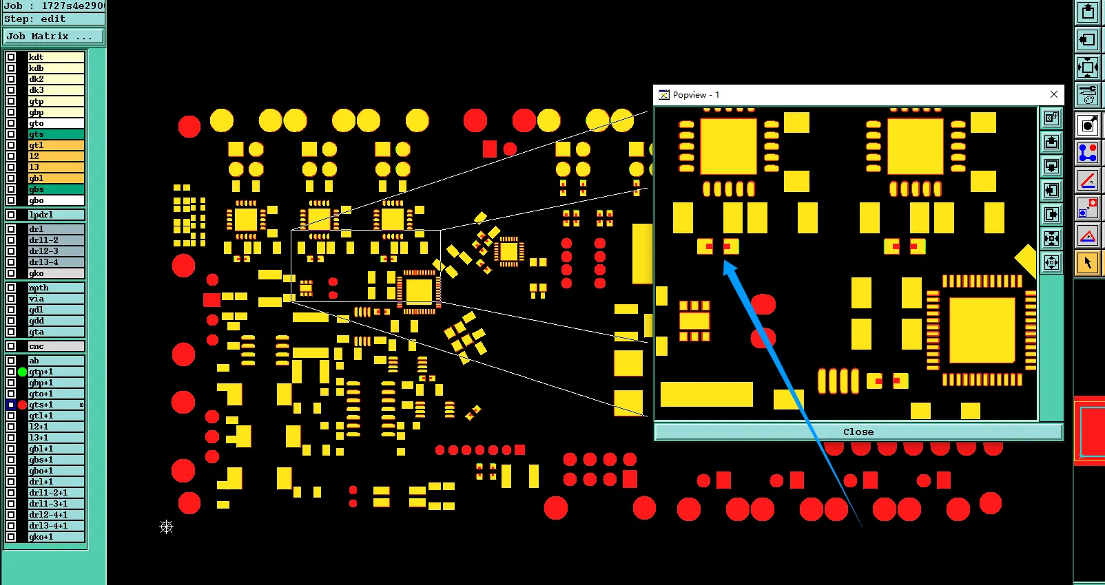 The solder mask data is inconsistent with the SMT data