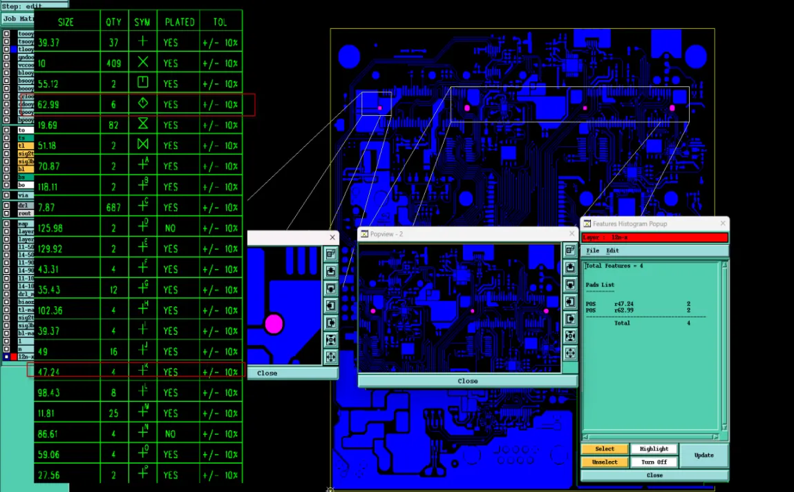 PTH but had no annular ring or electrical connection