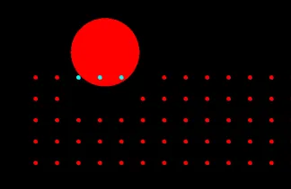 Highlighted vias are positioned too close to or overlapping larger drilled holes.