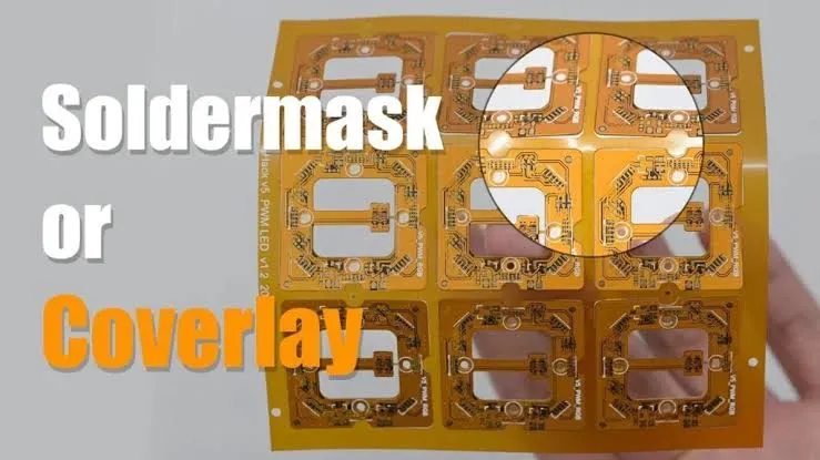 Flex PCB coverlay vs soldermask
