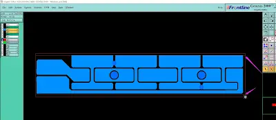 maximum outer frame dimensions made standard V-CUT impossible