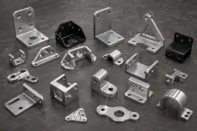 CNC milled aluminum bracket