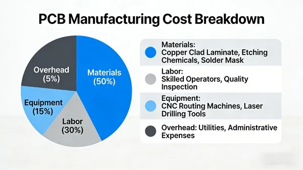Cost breakdown pie chart