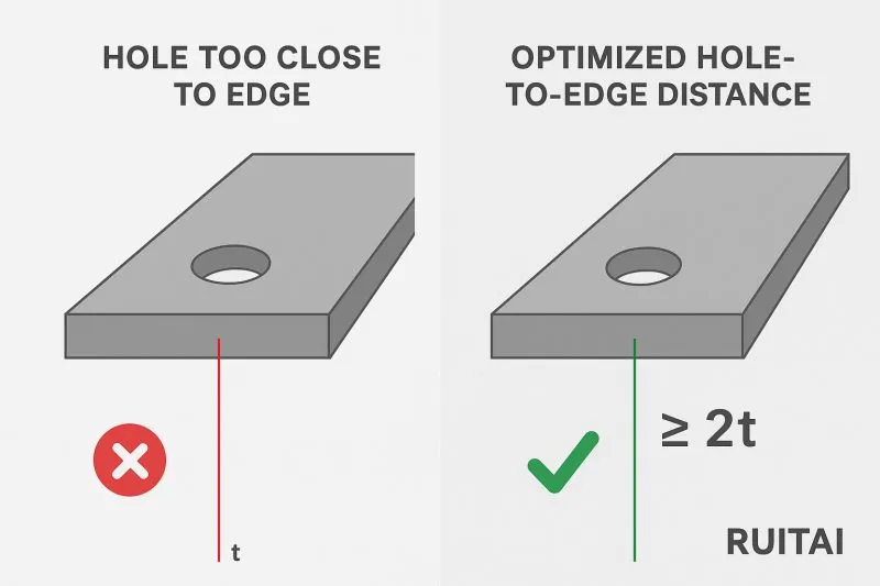 Sheet Metal Hole-to-Edge Distance