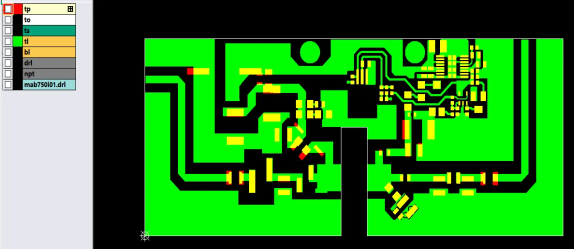 the solder mask opening is inconsistent with the trace pads