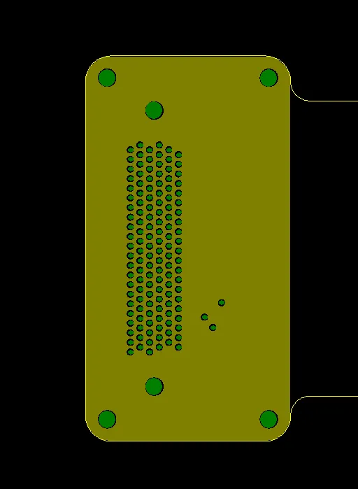 The FR-4 stiffener's outline is same as board outline
