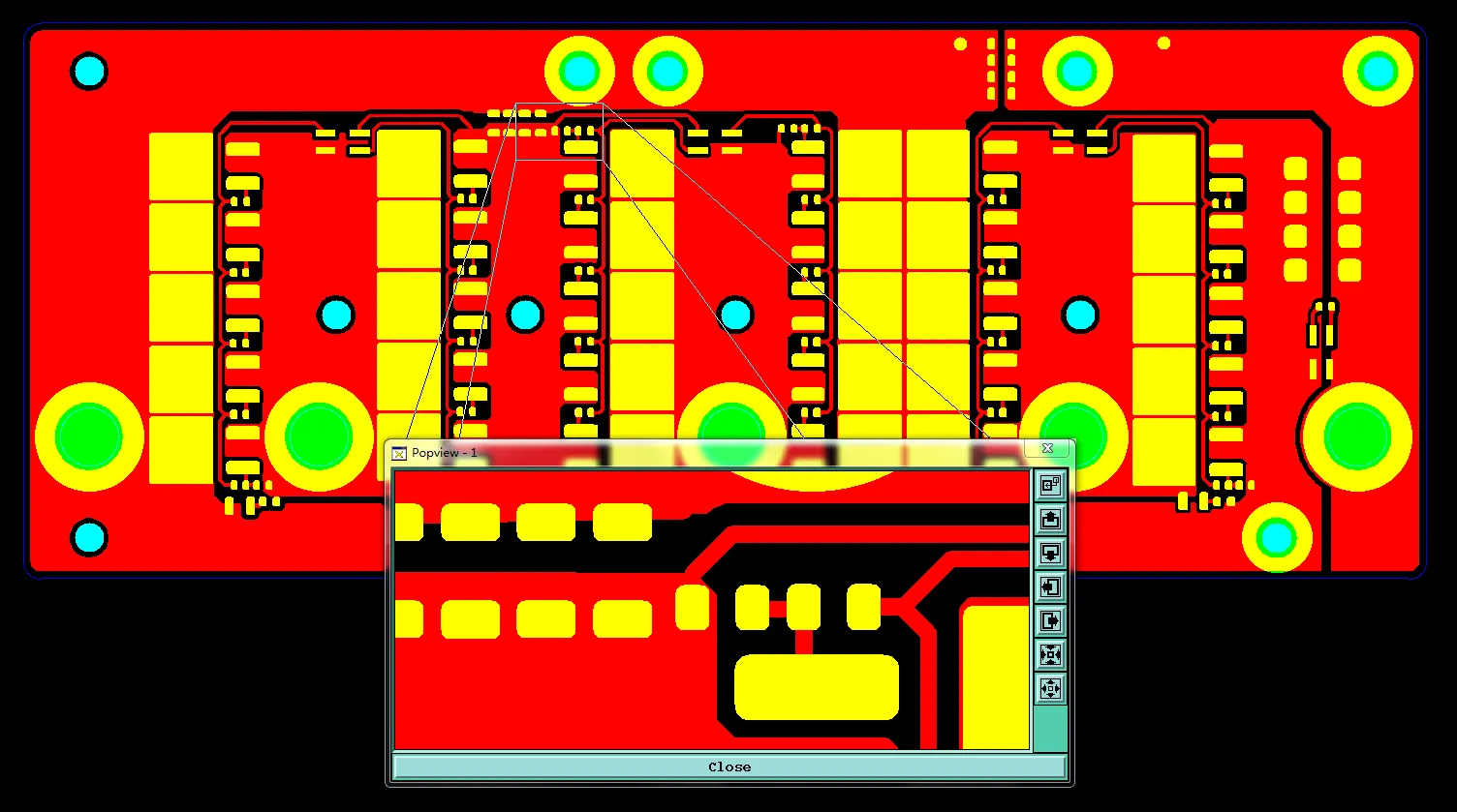 the trace and solder mask pad are the same size