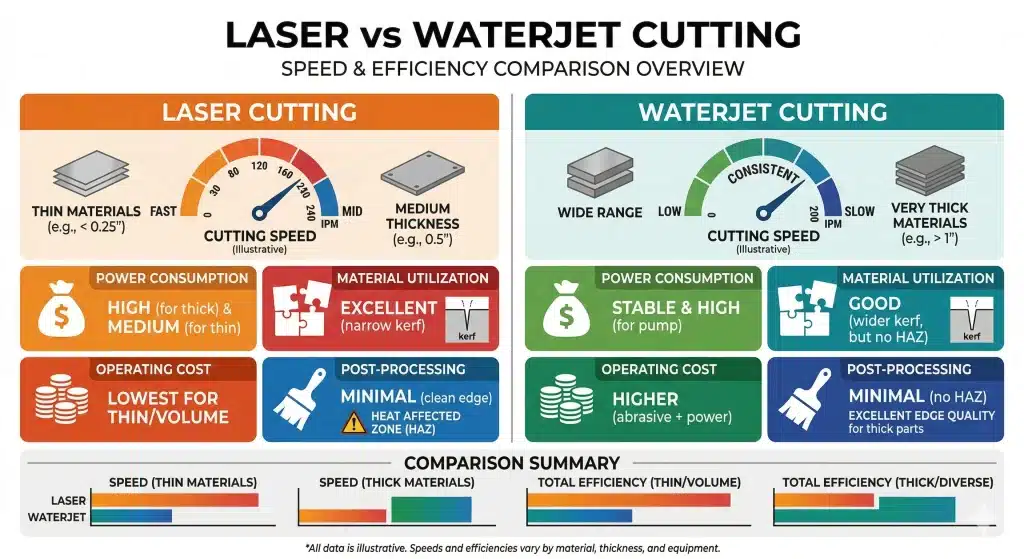 laser-cut stainless versus waterjet-cut stainless cost