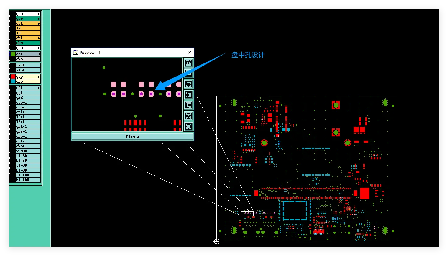 via-in-pad design
