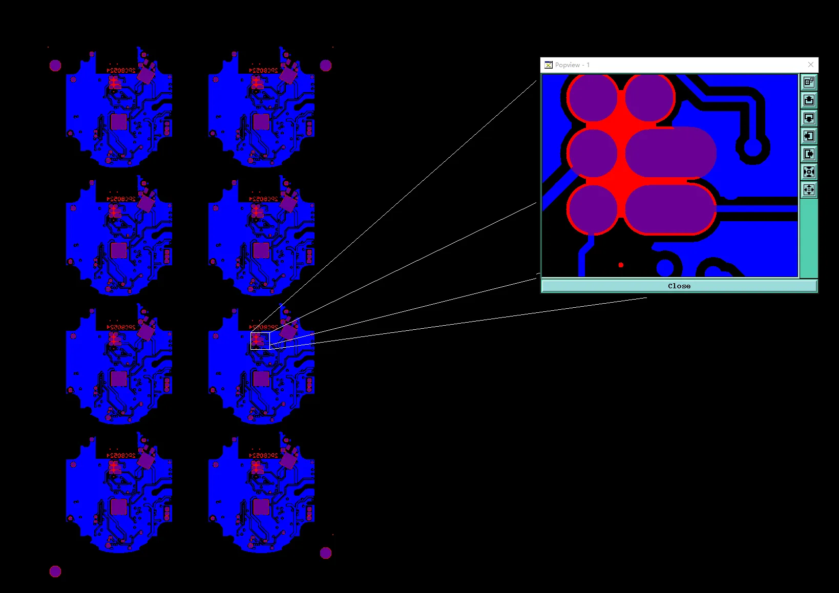 Open-window IC pads