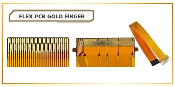 Cross-section of FPC gold finger area