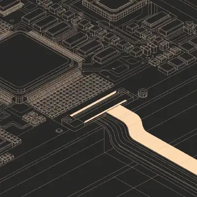 FPC design showing trace from edge