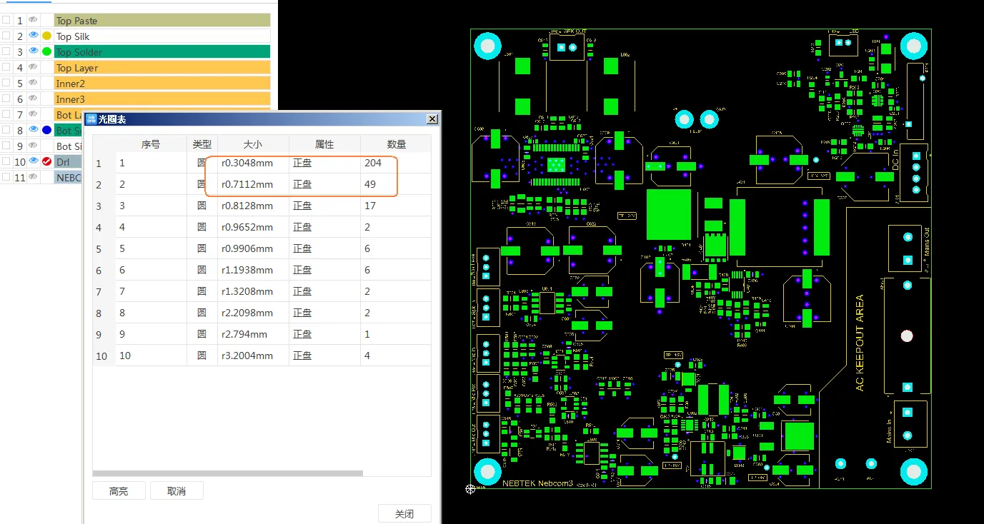 vias tenting for this order, but in the file, the vias are one side tenting and another side is solder mask opening