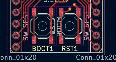 Kicad 4-layer PCB Decoupling Capacitor Placement