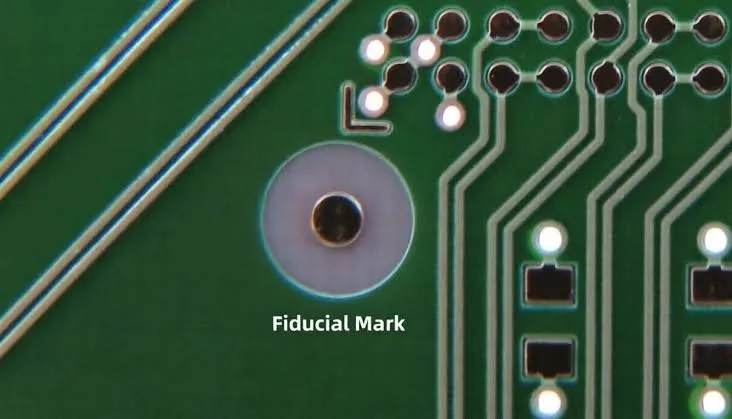 Camera view of a good circular fiducial