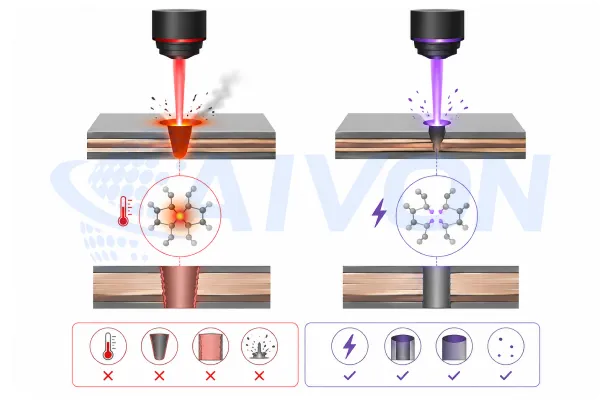 CO₂ lasers VS UV lasers