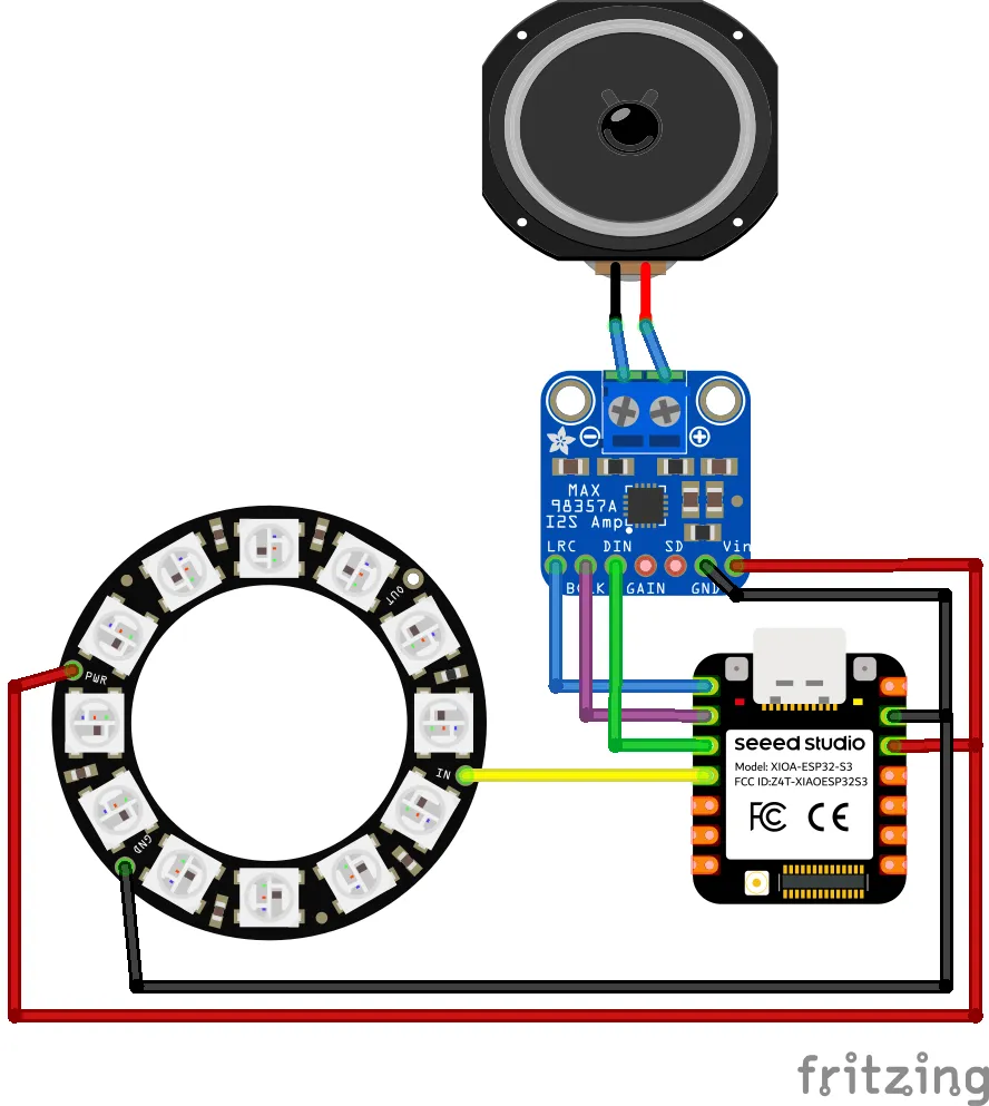Wiring diagram of the AI pendant