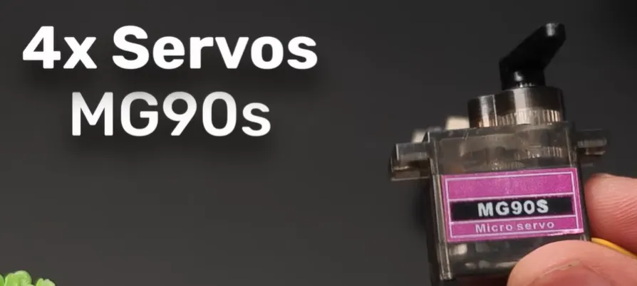 4x MG90S micro servos