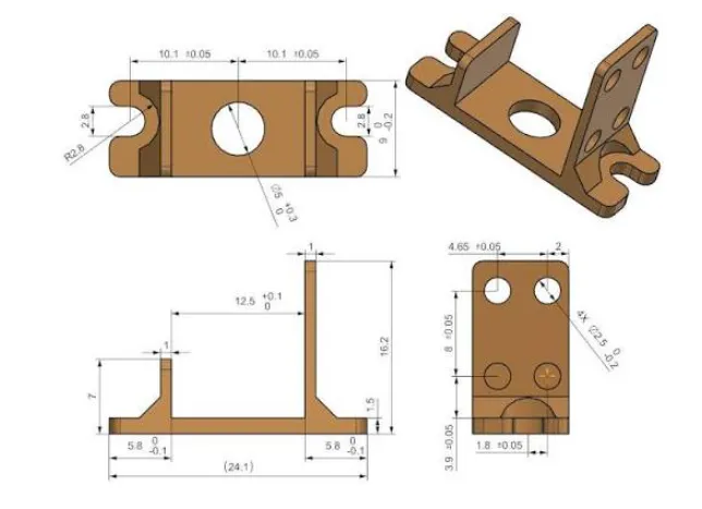 Sheet Metal Bracket Drawing