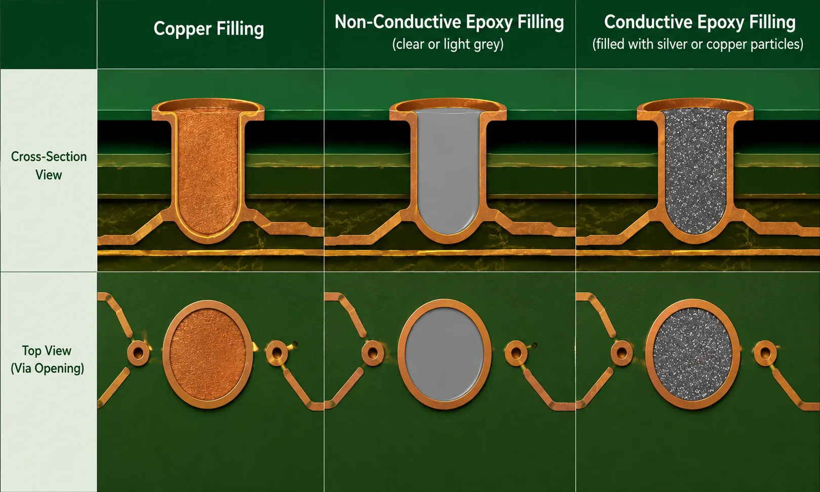 Main Via Filling Method