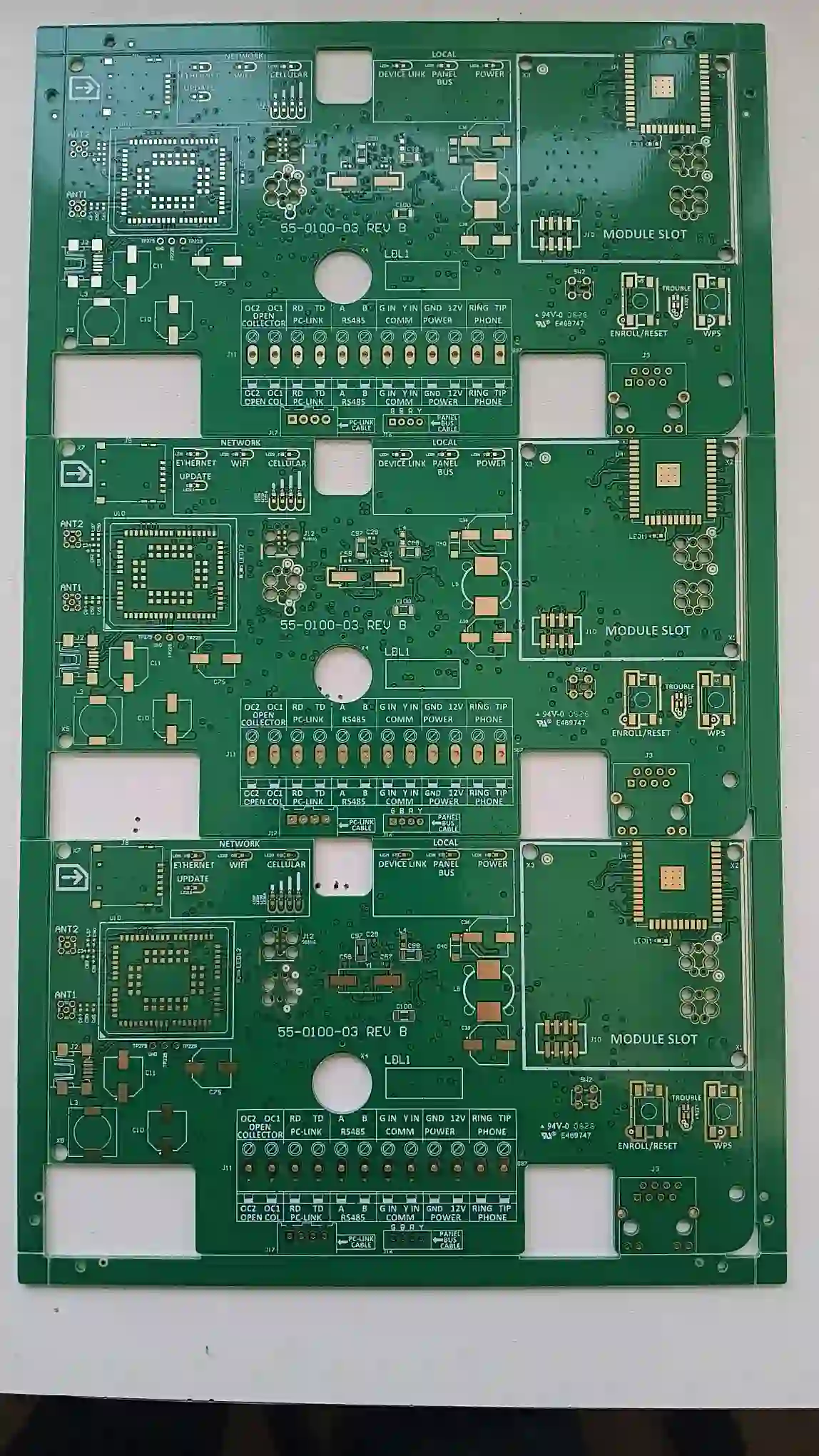 1 × 3 panel