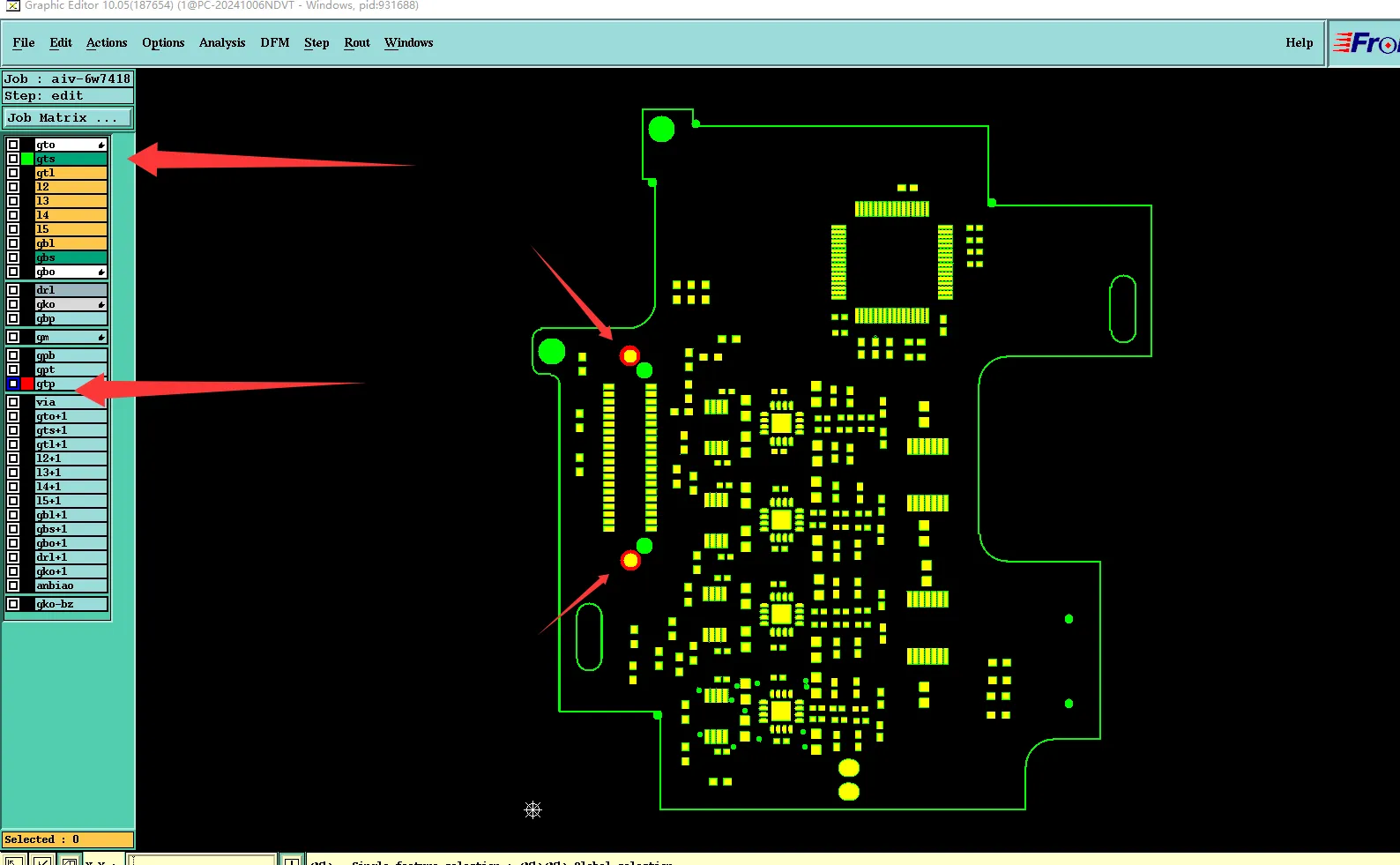 the solder paste layer and the solder mask layer are inconsistent