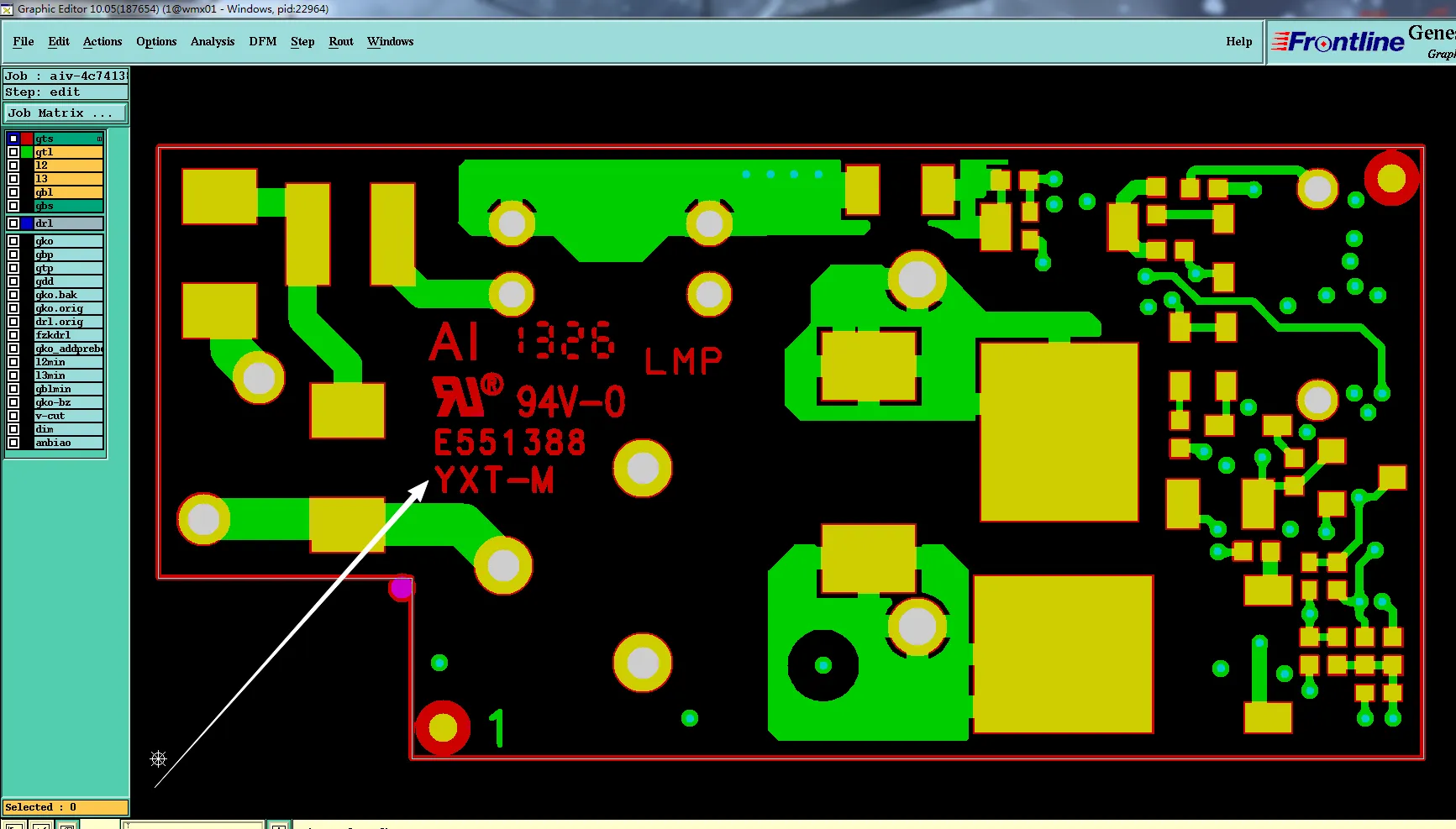 Add ul to the top layer solder mask