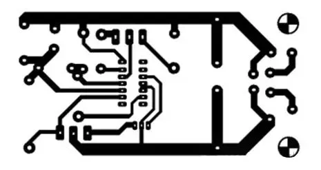 Conventional single-sided board power and ground routing