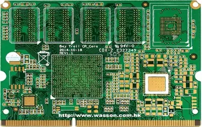 Gold-finger region with full solder-mask openings between pads
