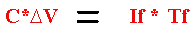 Discharge-time equation for the timing capacitor