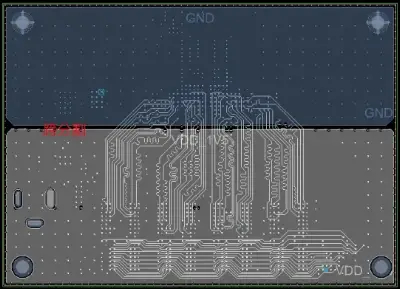 High-frequency trace kept over a continuous reference plane