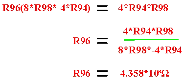 Superposition equations used to solve R96