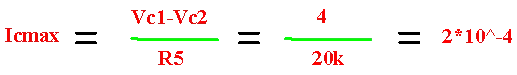 Equation for maximum capacitor charge current