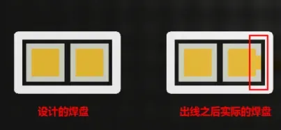 Diagonal fanout from chip-component pads