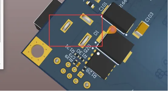 NPTH used as screw holes and corner locating holes