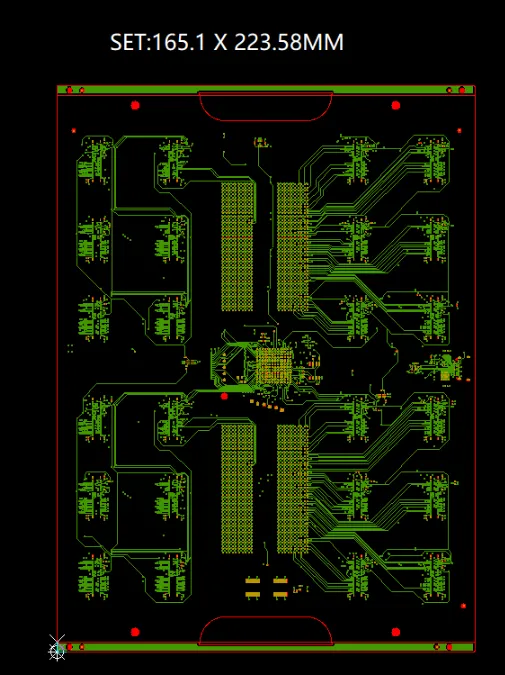 our standard panel layout with 4mm process edges top and bottom.