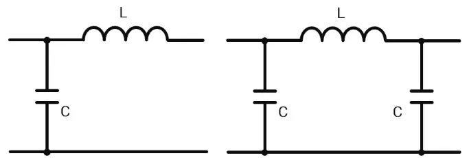 EMI filter components or schematic