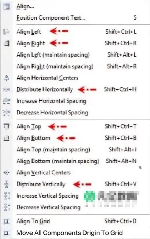 Alignment functions in Altium Designer