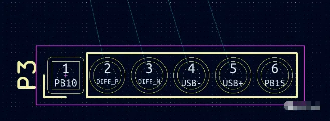 Differential pair routing command in KiCad PCB editor