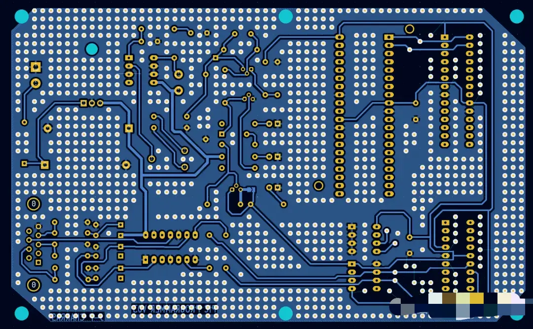 Ground zone with automatically placed stitching vias