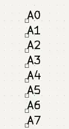 Resulting auto-incremented net label series in KiCad