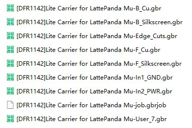 KiCad default Gerber filenames