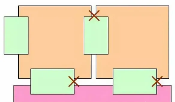 Edge keepout example showing connector clearance and spacing for depaneling knives